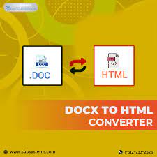 Sub Systems offers the feature-rich DOCX - HTML Converter at the lowest price